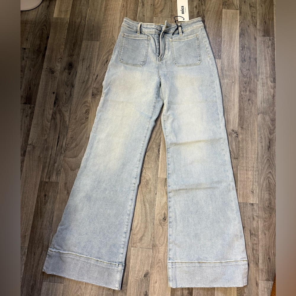 Stylish Light Blue Flare Jeans for Women